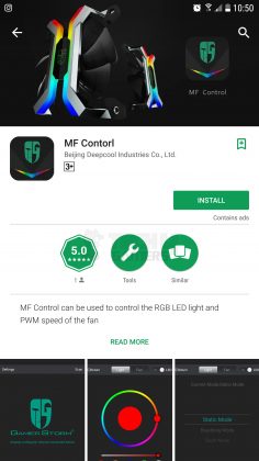 Deepcool GamerStorm MF120 RGB Software