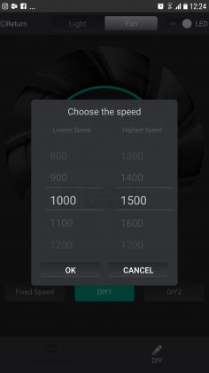 MF120 fans choosing options