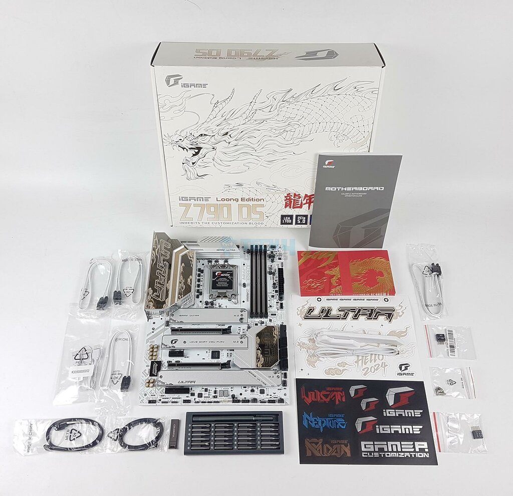 Colorful iGame Z790D5 Loong V20 Edition — Box Contents 1024x99