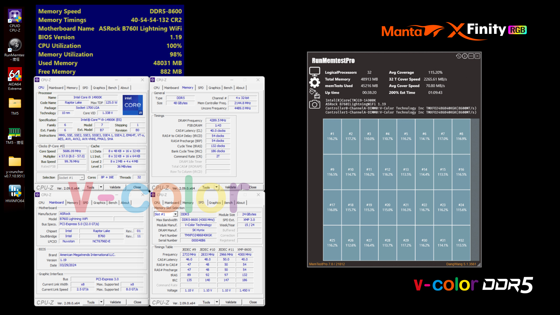 V-Color Manta XFinity Series 8600MHz
