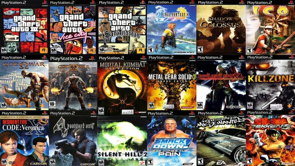 Games for the PS2, GTA SA, VC, Mortal Kombat 