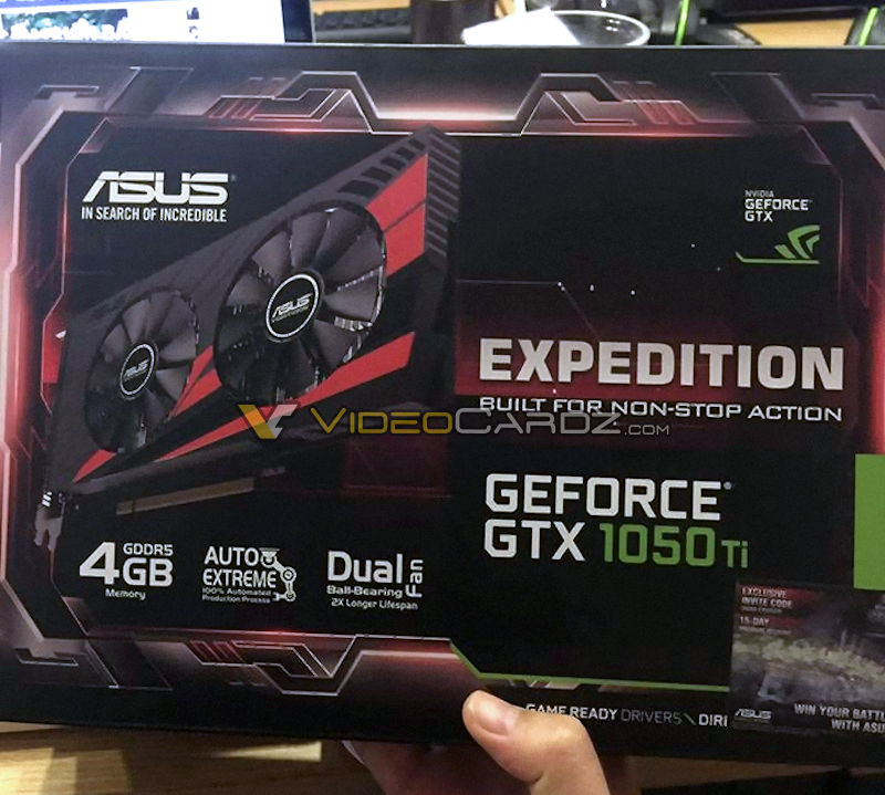 ASUS GeForce GTX 1050 Ti Expedition 