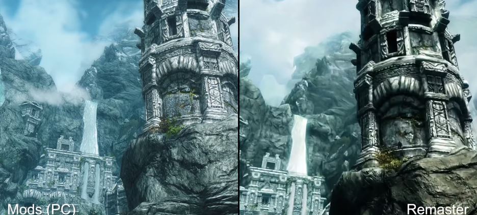 skyrim remaster vs mods