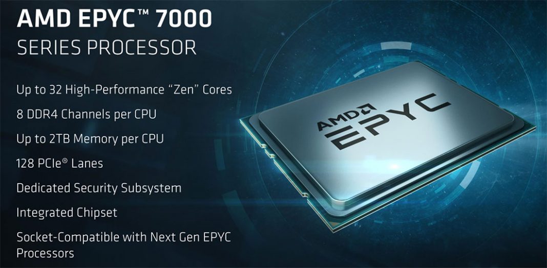 AMD EPYC 2 would bring up to 64 cores CPUs with 128 PCI-E 