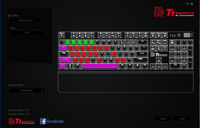 Tt eSPORTS Challenger EDGE Pro RGB Gaming Keyboard