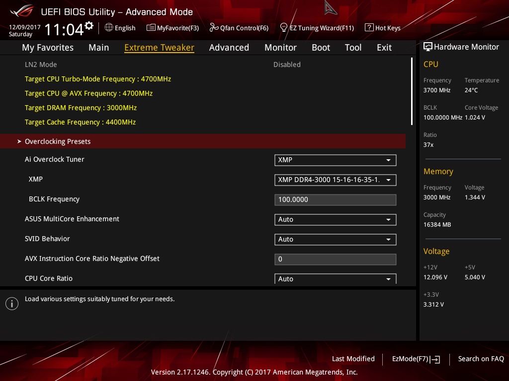 Asus ROG Maximus X Hero BIOS