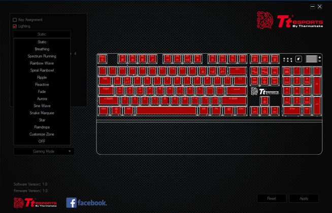 Tt eSPORTS Challenger EDGE Pro RGB Gaming Keyboard