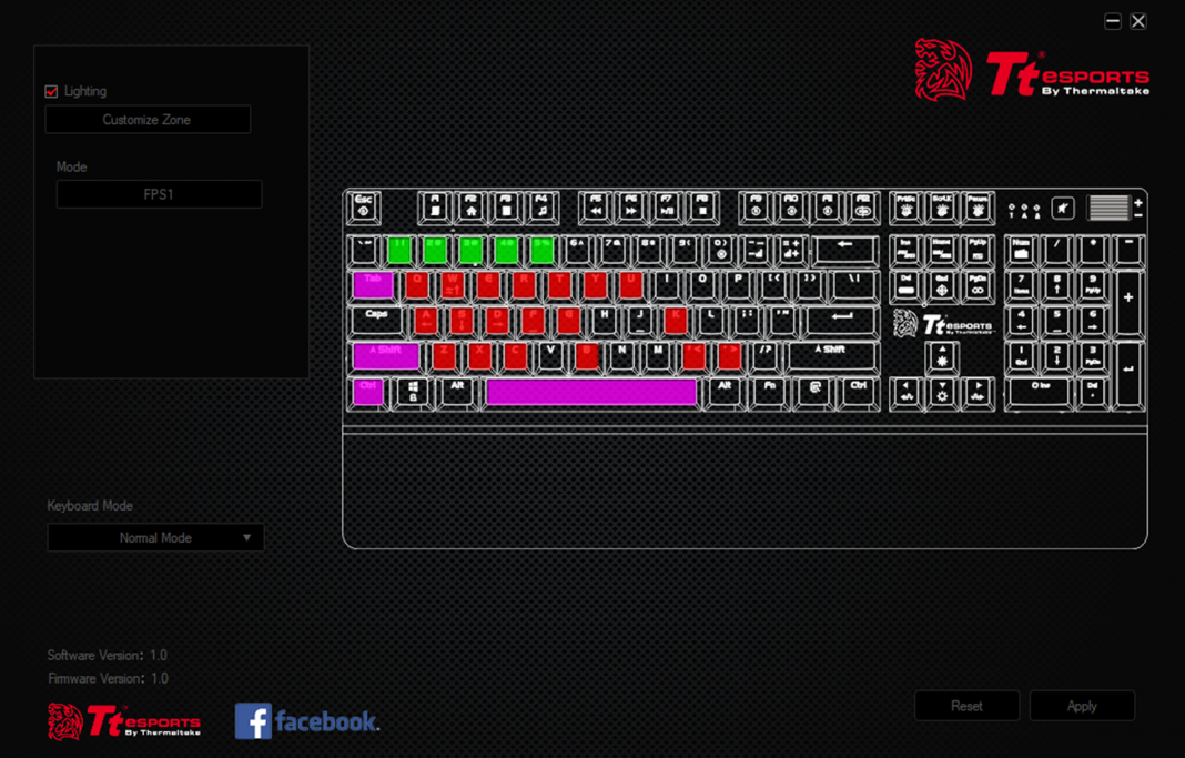 challenger gaming keyboard - Color Effect