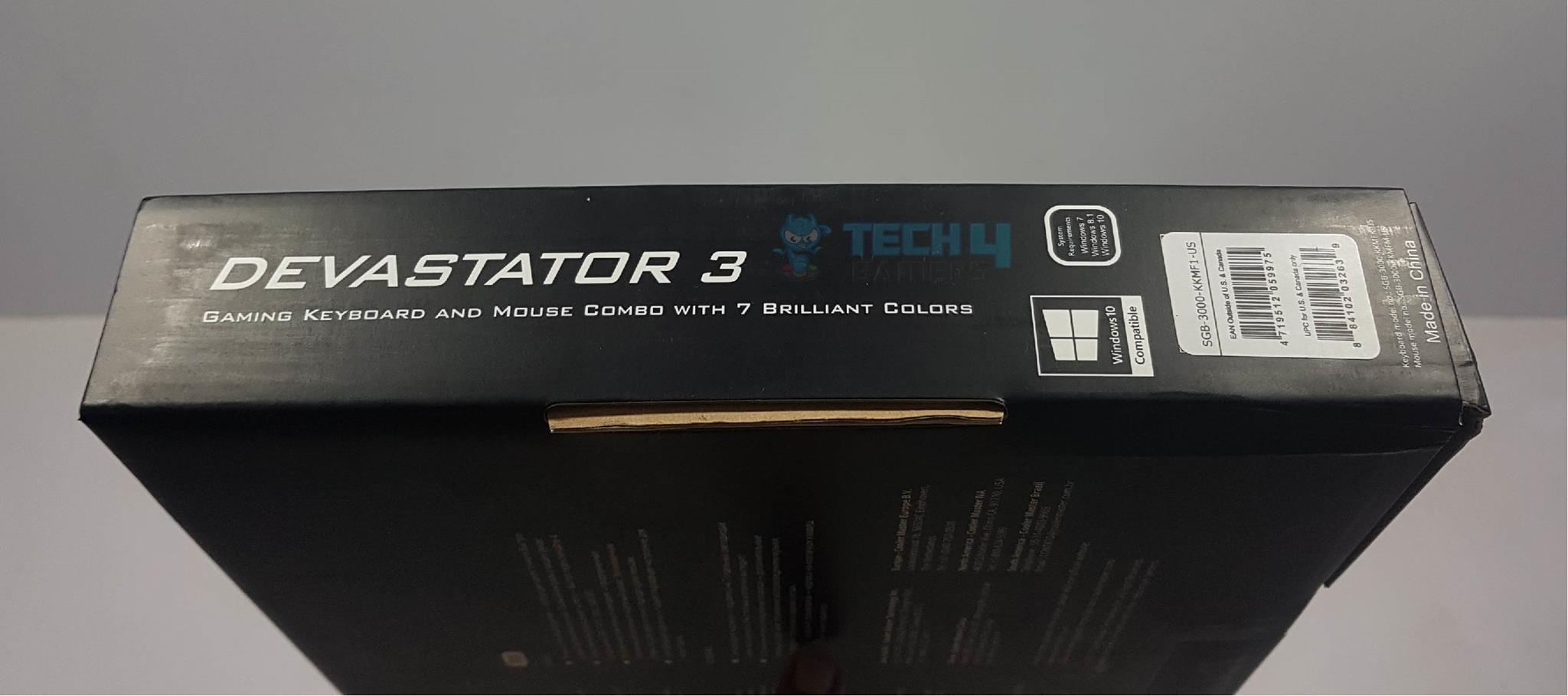 Devastator 3 Packaging Side box