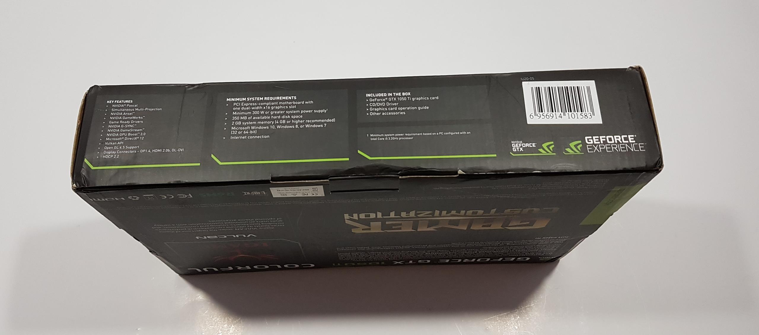 Colorful Gtx 1050 ti Opening Side Packaging 