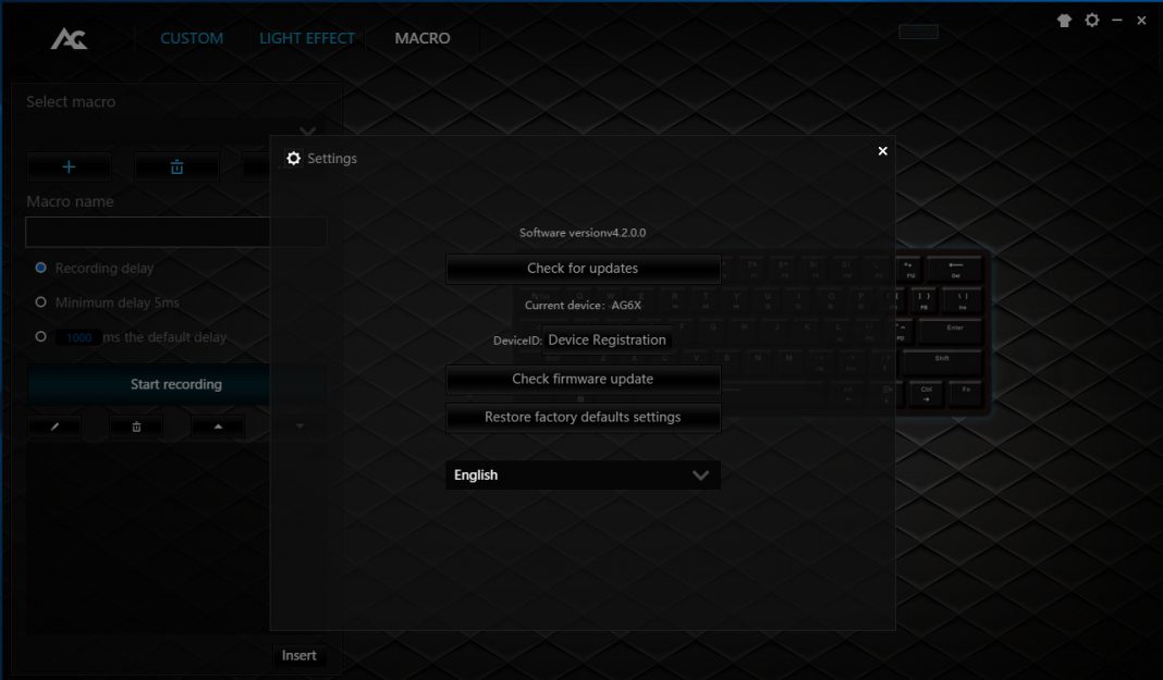 Acgam Keyboard  Software