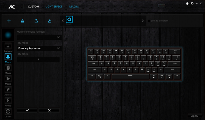 Ag6x Gaming Keyboard  Software