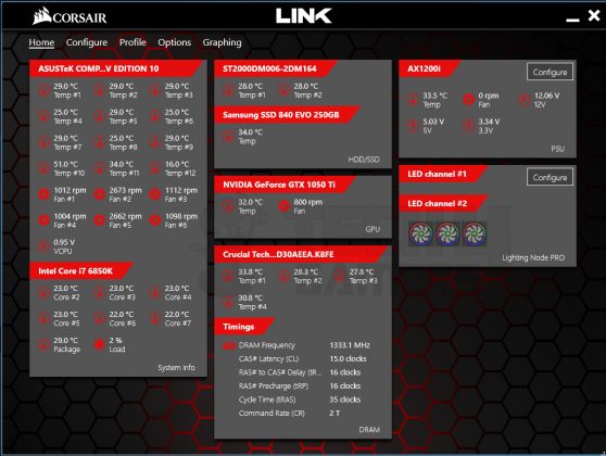 Corsair RGB LED Software