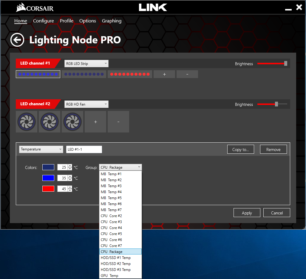 corsair rgb lighting node pro