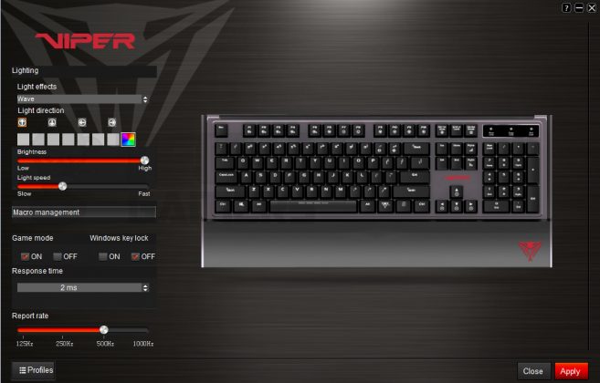 Patriot Viper V760 RGB Mechanical Gaming Keyboard