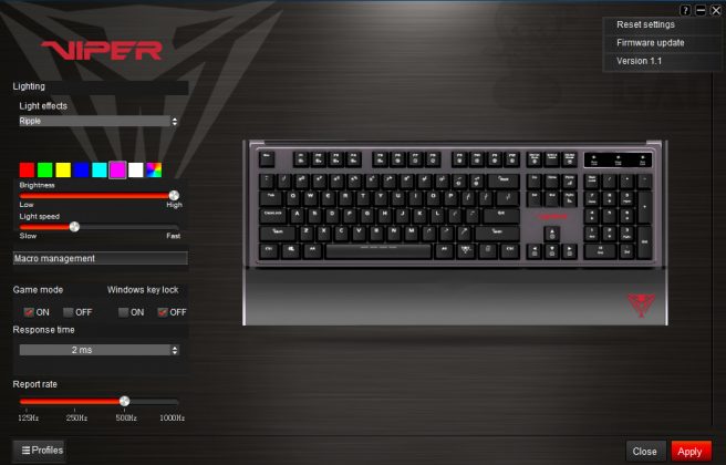 Patriot Viper V760 RGB Mechanical Gaming Keyboard