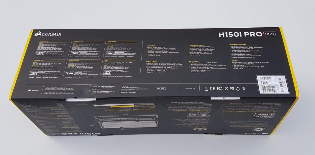 H150i Pro Back side Packaging