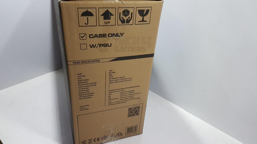 Aerocool Cylon Back side Packaging