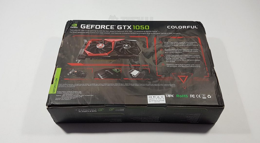 GeForce 1050 Review Front Side Packaging