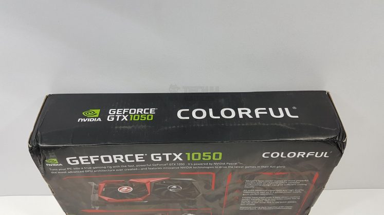 GeForce 1050 Review Top Side Packaging