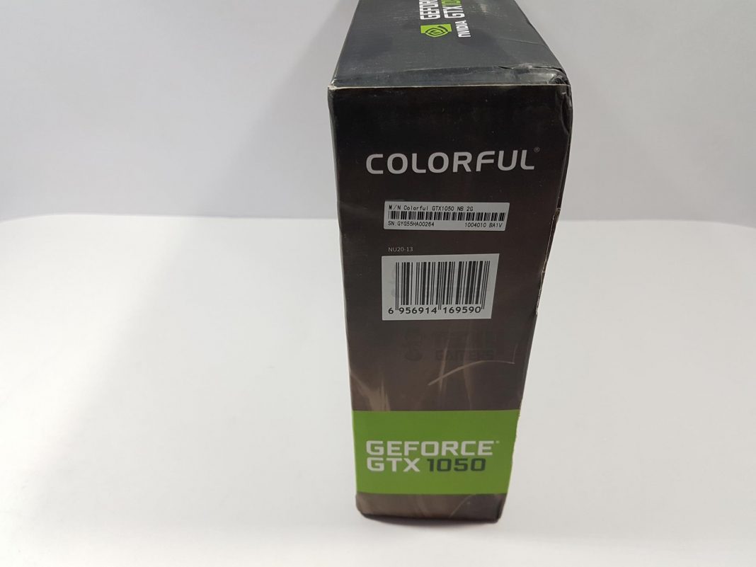 GeForce 1050 Review Top Left Side Packaging