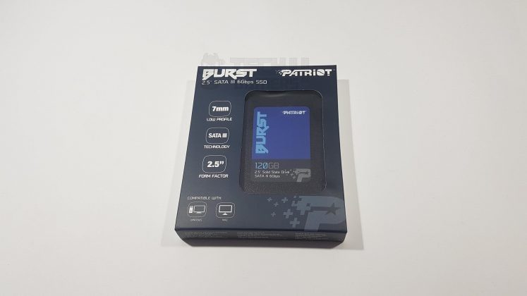 Patriot Burst SSD Review Packaging