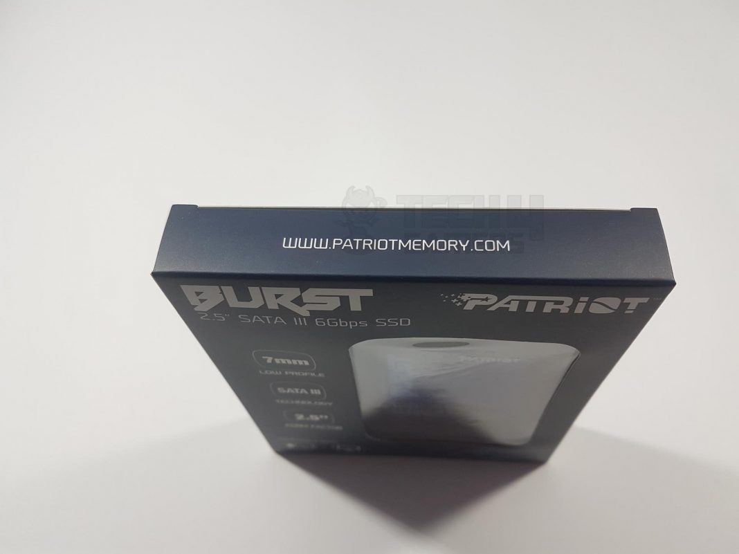 Patriot Burst SSD Review Top Side Packaging