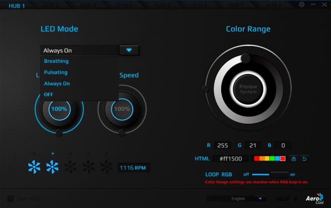 rgb hub controller Light