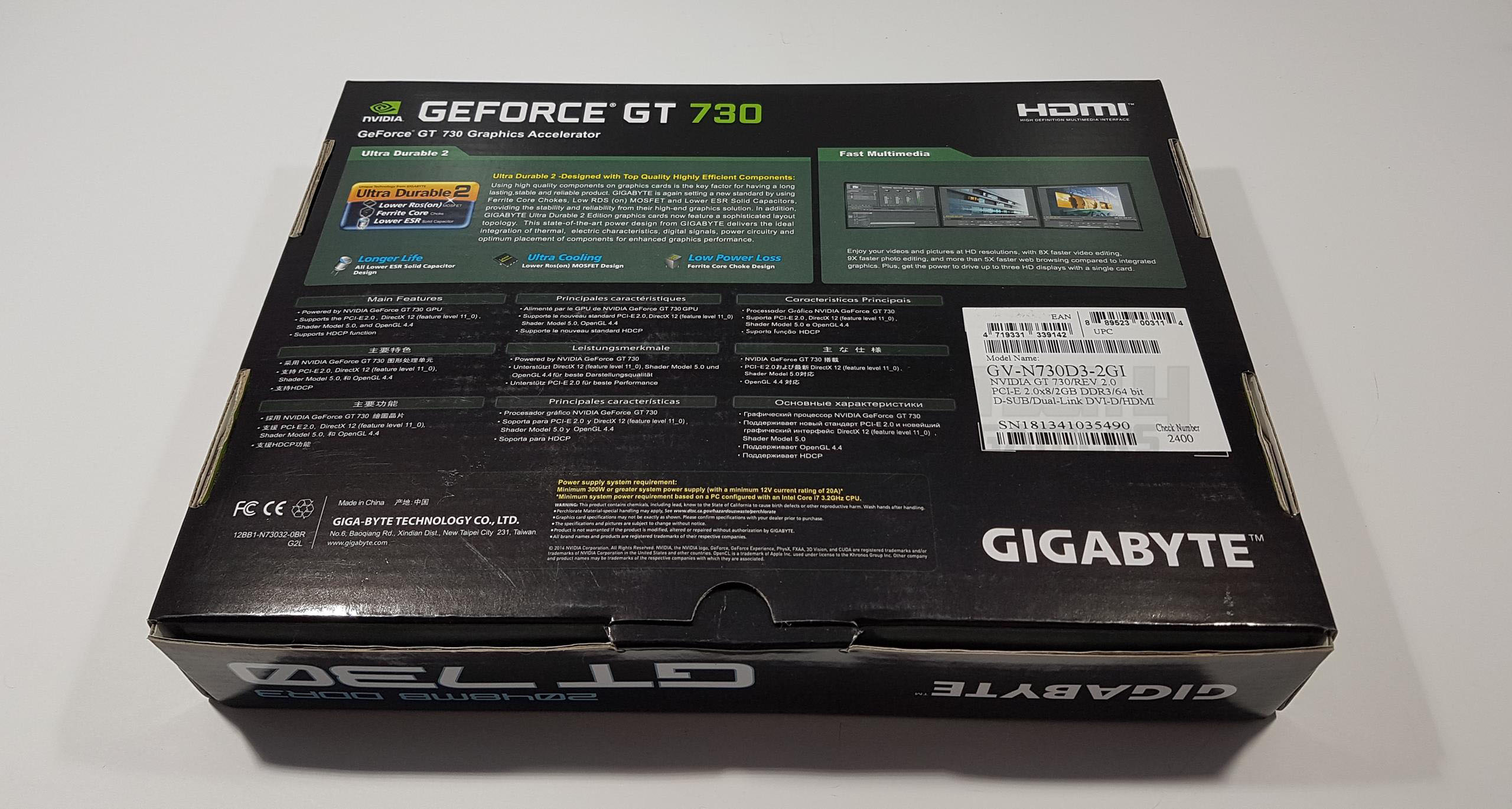 GIGABYTE NVIDIA GeForce GT 730 2GB PCI Express 2.0 Graphics Card Black  GV-N730D3-2GI REV3.0 - Best Buy