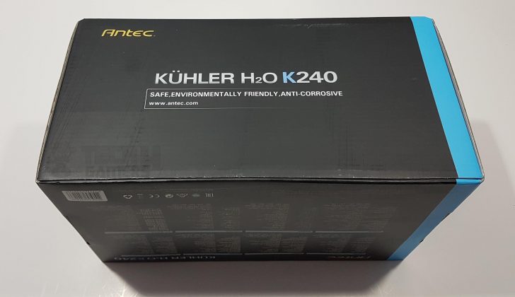 Antec Kuhler H2o Top side Packaging