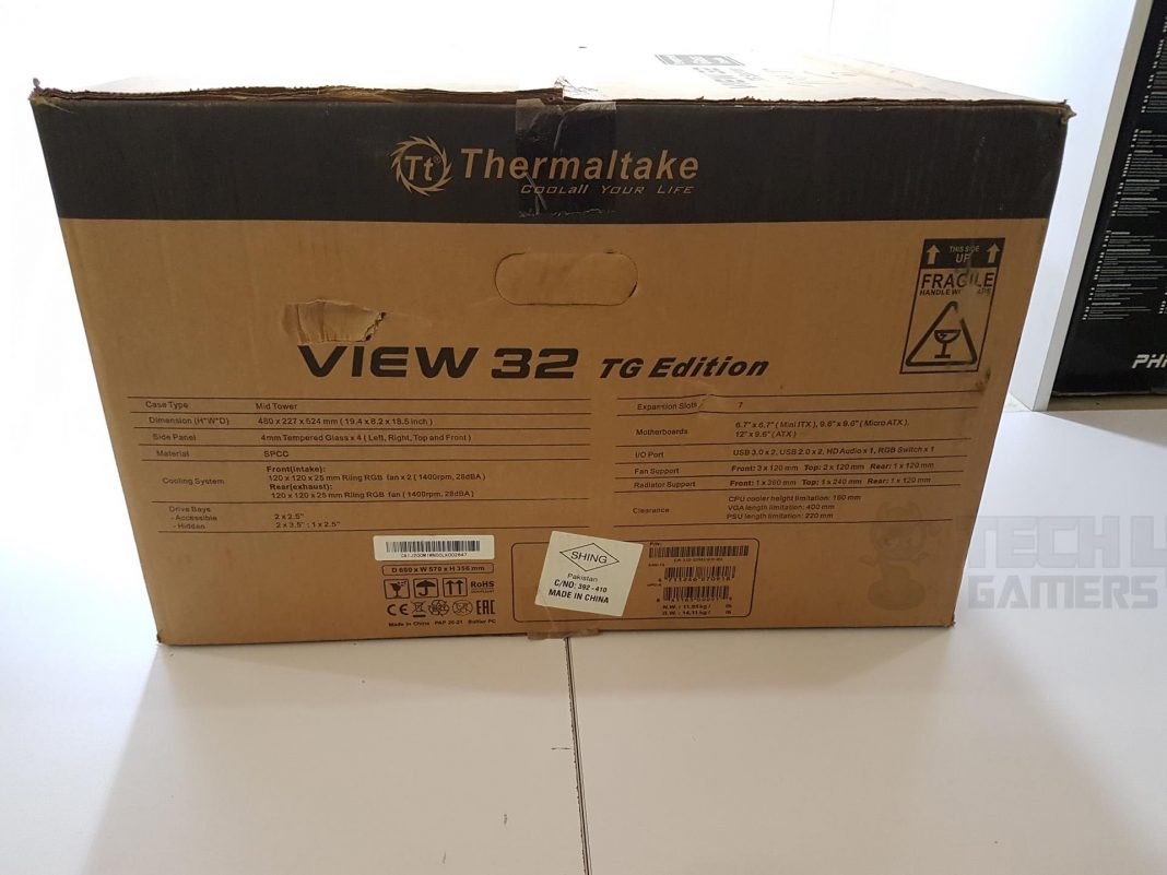 Thermaltake View 32 Back side Packaging
