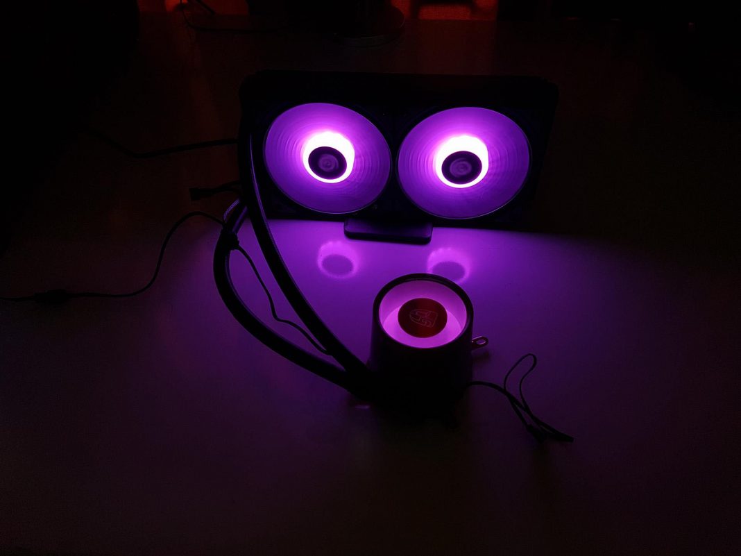 deepcool castle 240ex white light fan