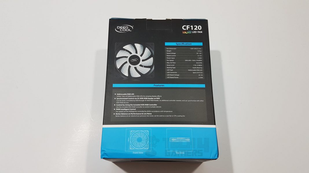 Deepcool CF 140 Review Backside Packaging