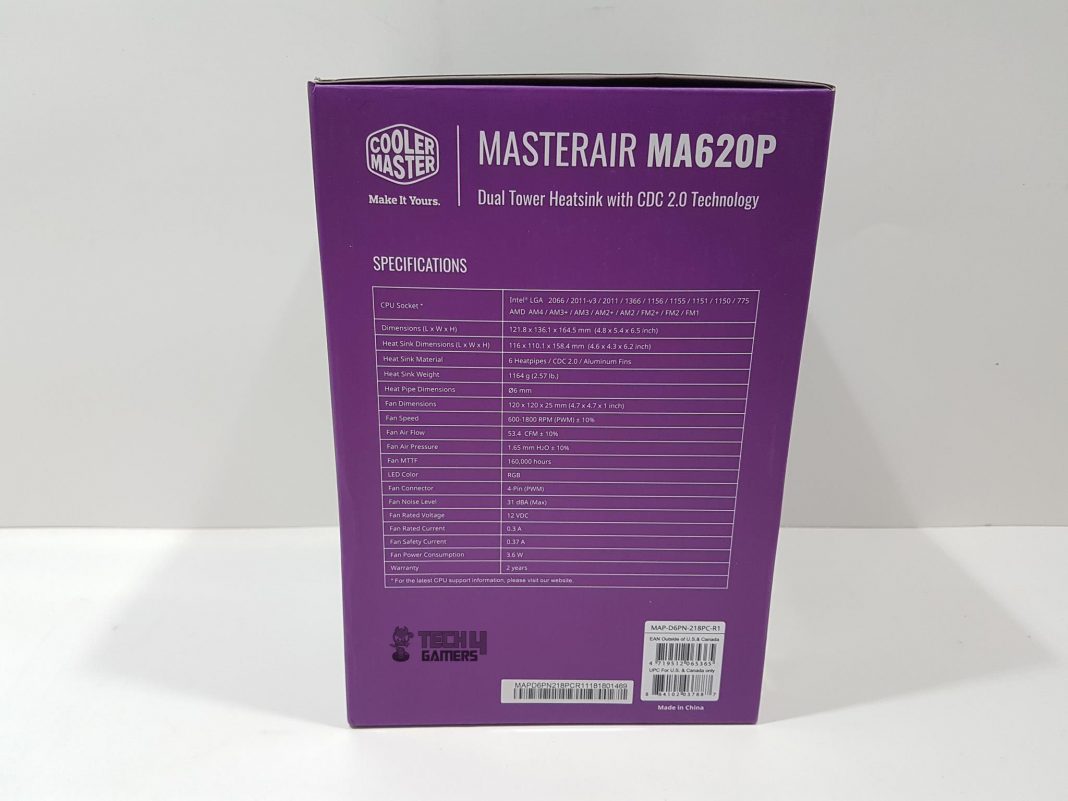 MA620P Packaging Box