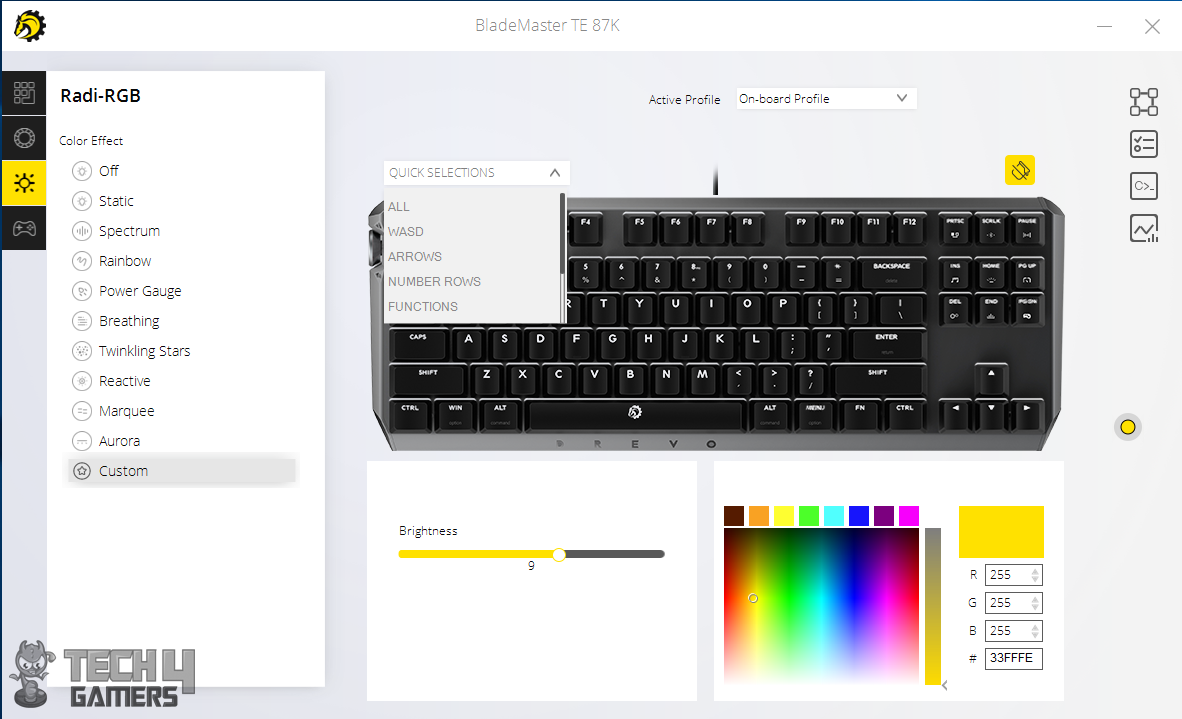 drevo keyboard software Radi-RGB