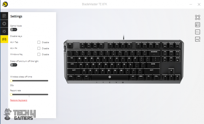 Drevo BladeMaster TE 87K Gaming Mechanical Keyboard