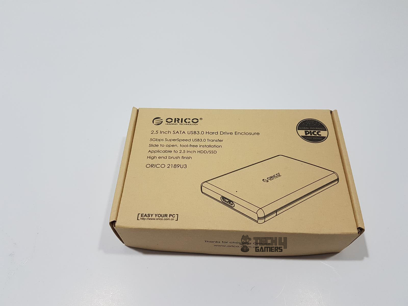ORICO 2.5” SATA  USB 3.0 Packaging and Unboxing
