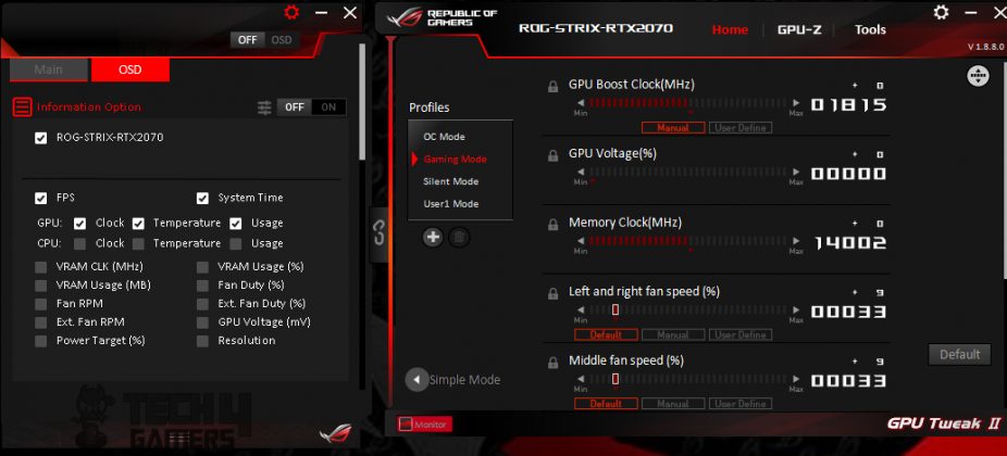 Asus Strix GeForce RTX 2070 O8G