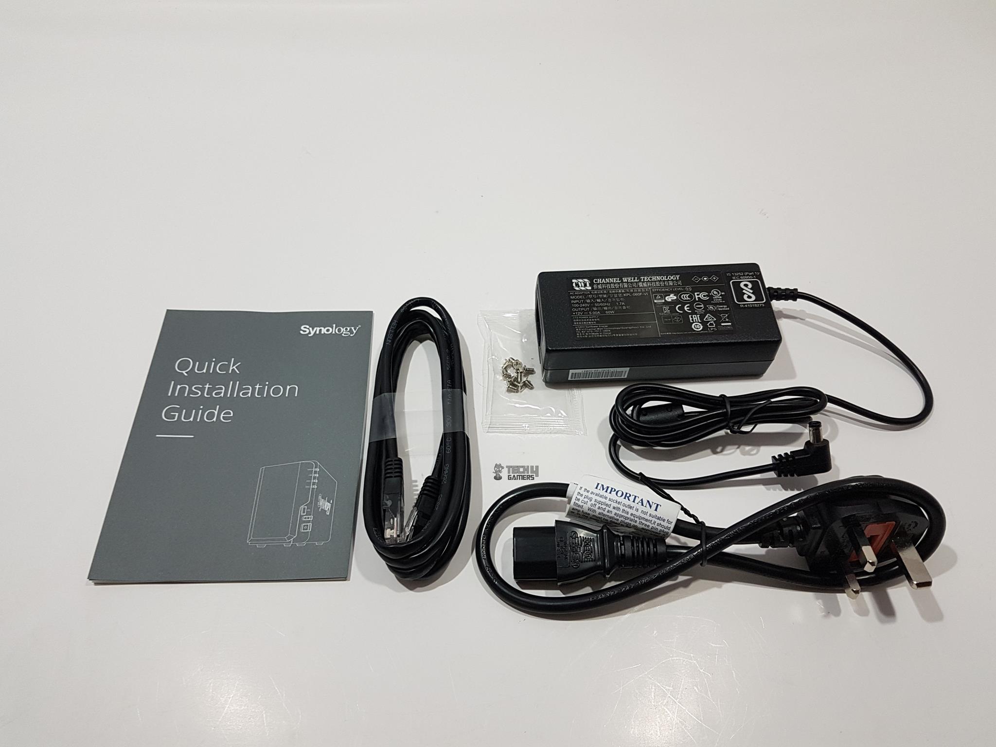 Diskstation DS218+ Accessories and Contents