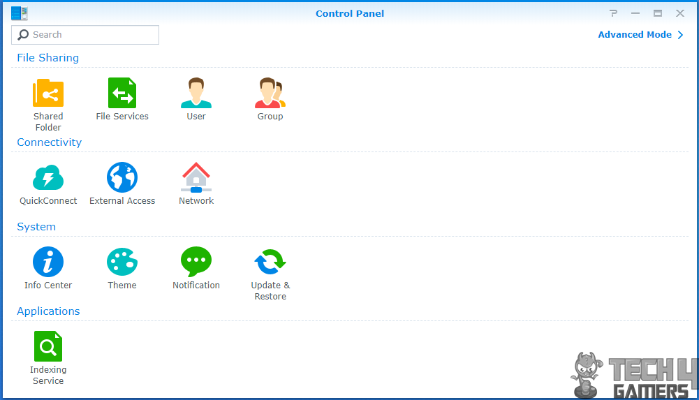 Synology 218+ Control Panel 