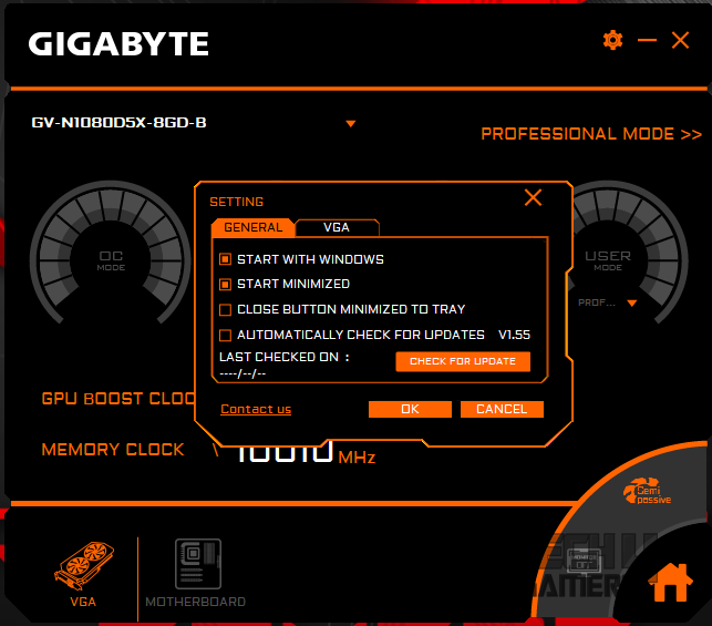Gigabyte GeForce RTX 2060 Gaming Pro OC 6G — Aorus Engine