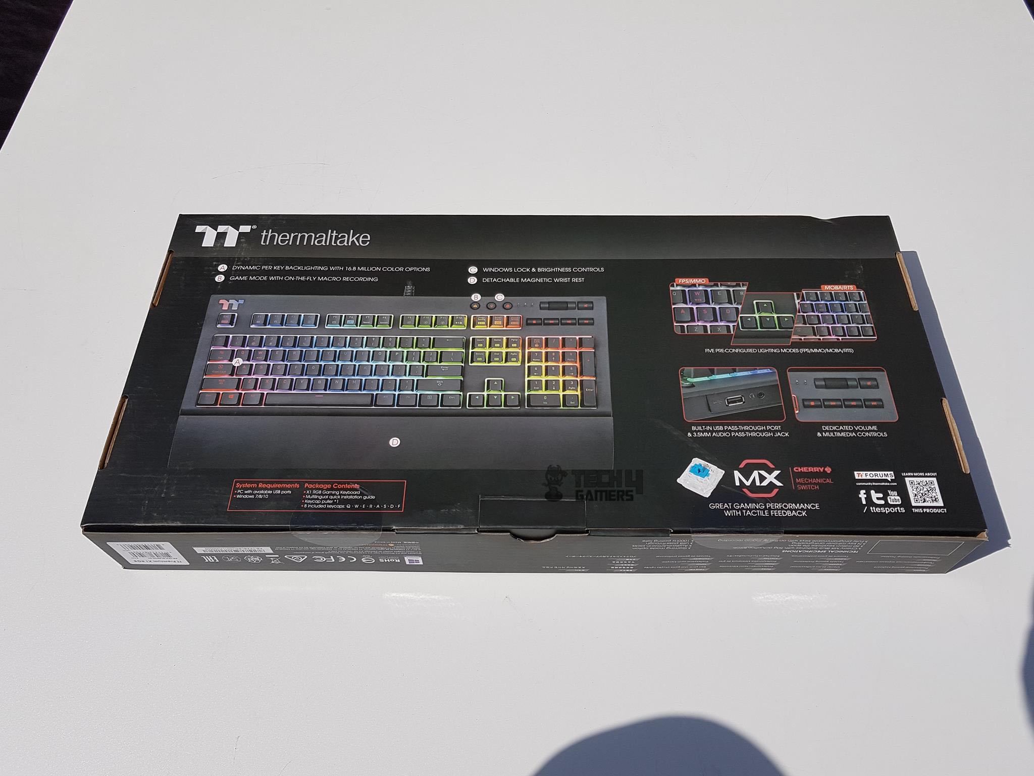 TT Keyboards Packaging Backside