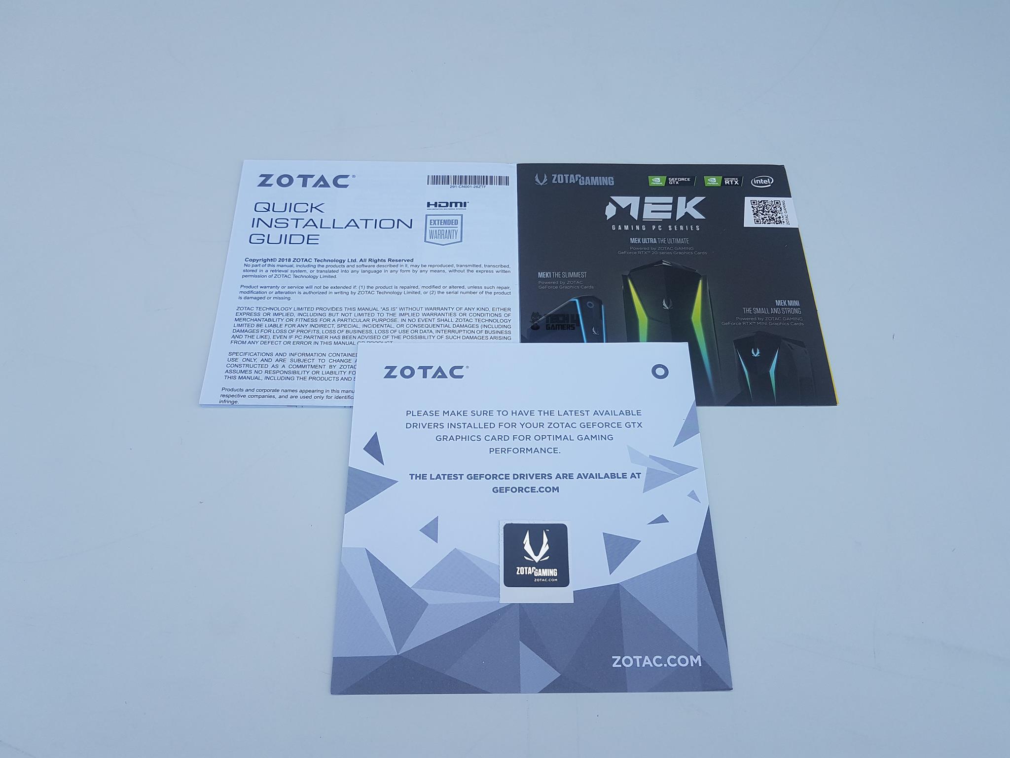 ZOTAC GeForce GTX 1660 Amp Edition — User Contents