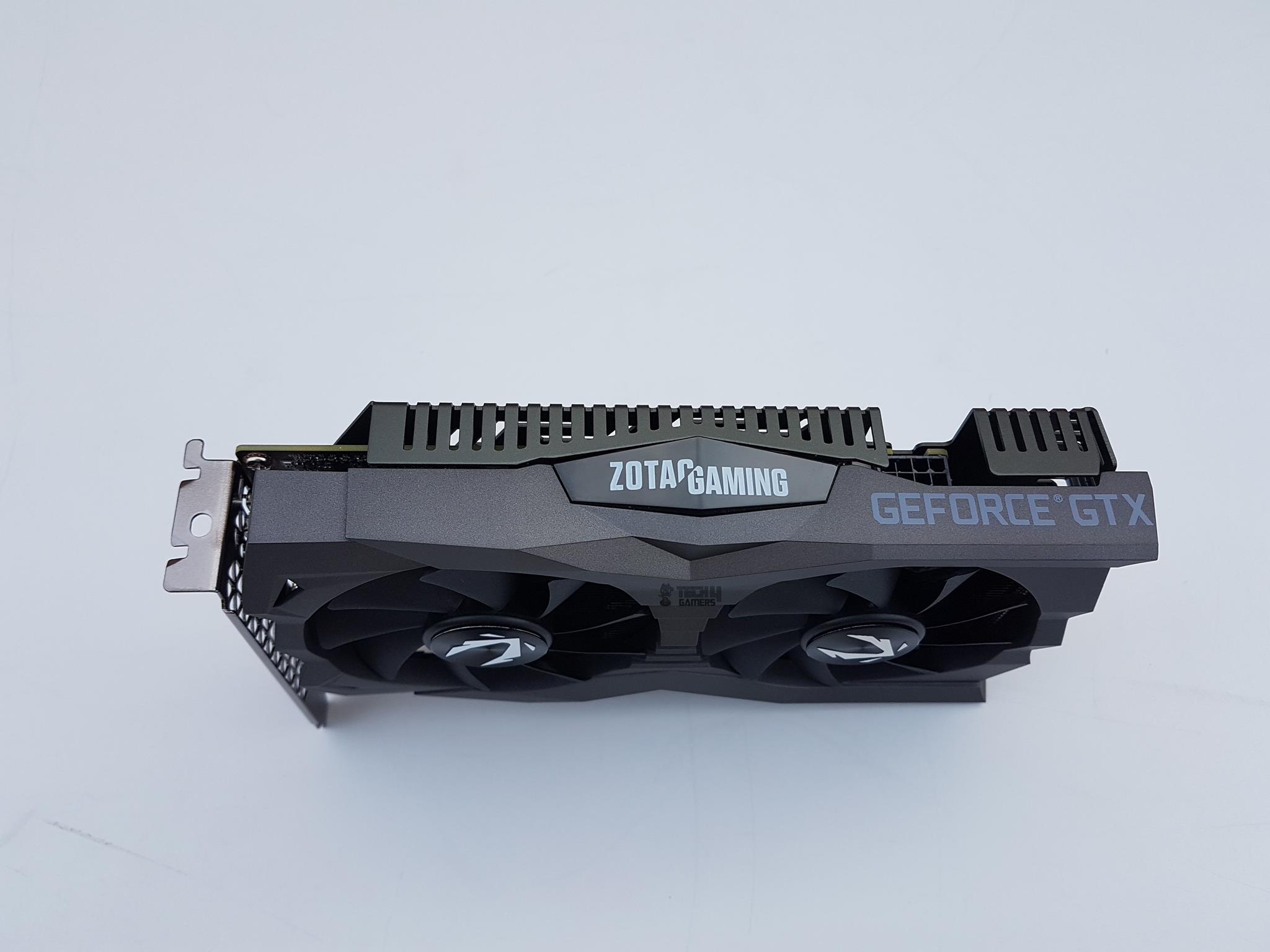 ZOTAC GeForce GTX 1660 Amp Edition — The top of the GPU – Image Captured By Tech4Gamers