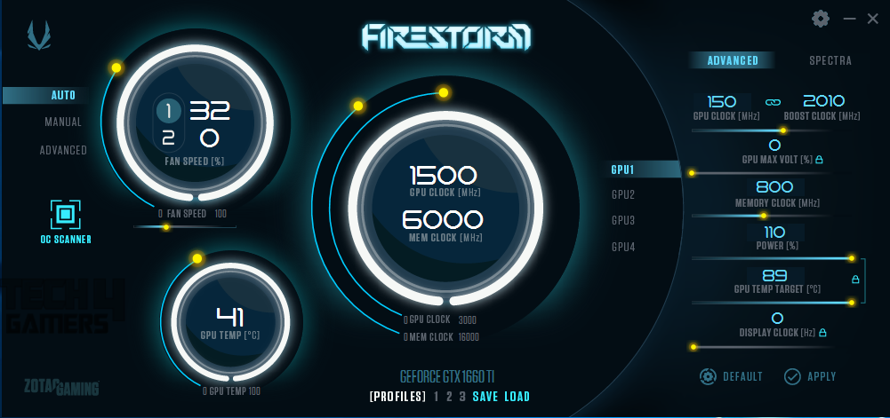ZOTAC GeForce GTX 1660 Ti Amp Edition — FireStorm