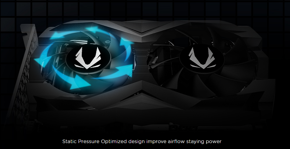 ZOTAC GeForce GTX 1660 Amp Edition — Static Pressure Optimization