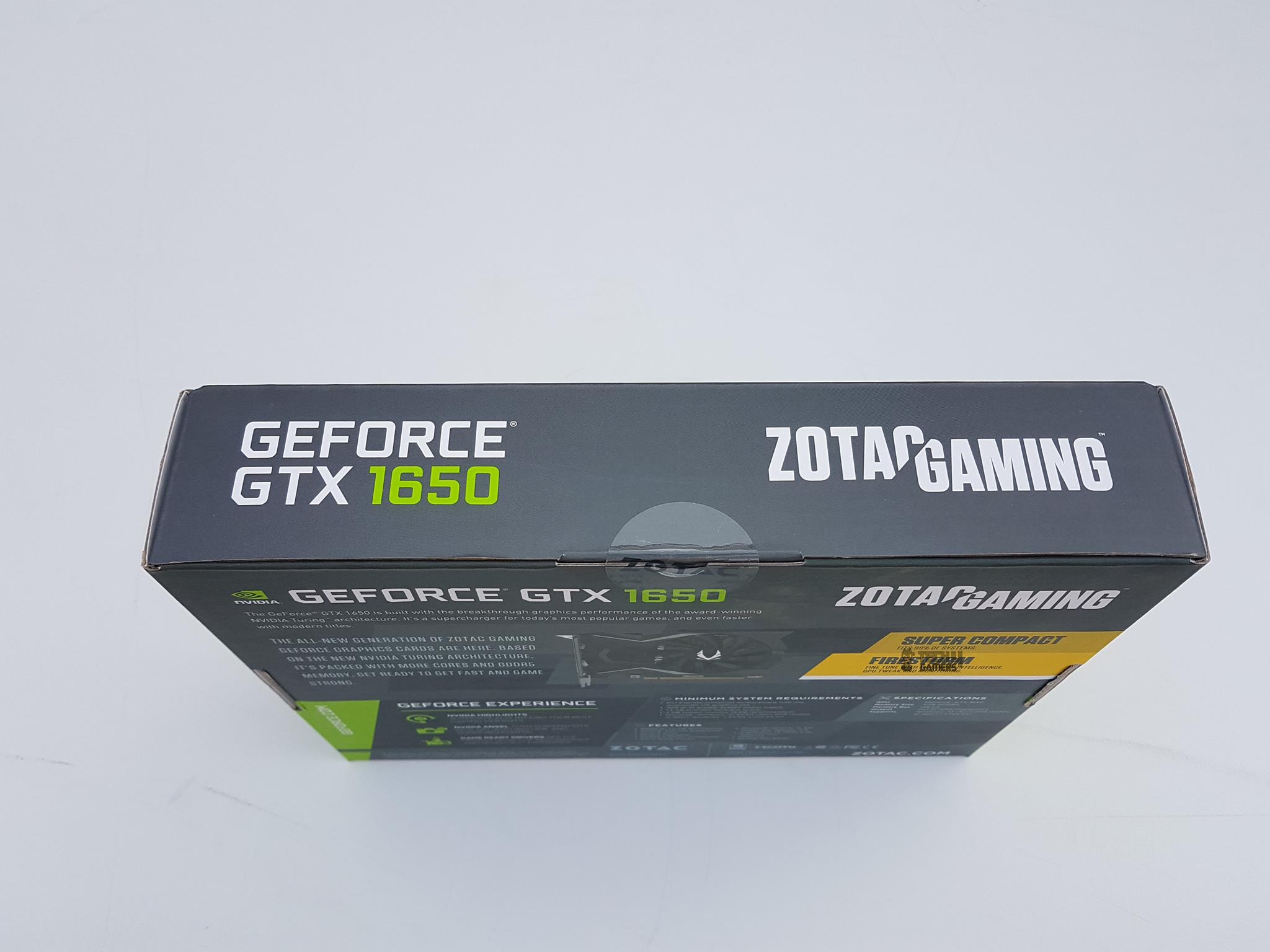 Zotac Gaming Geforce Gtx 1650 Oc Printed area