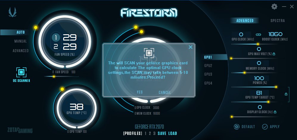 Firestorm RTX 2070 graphic card