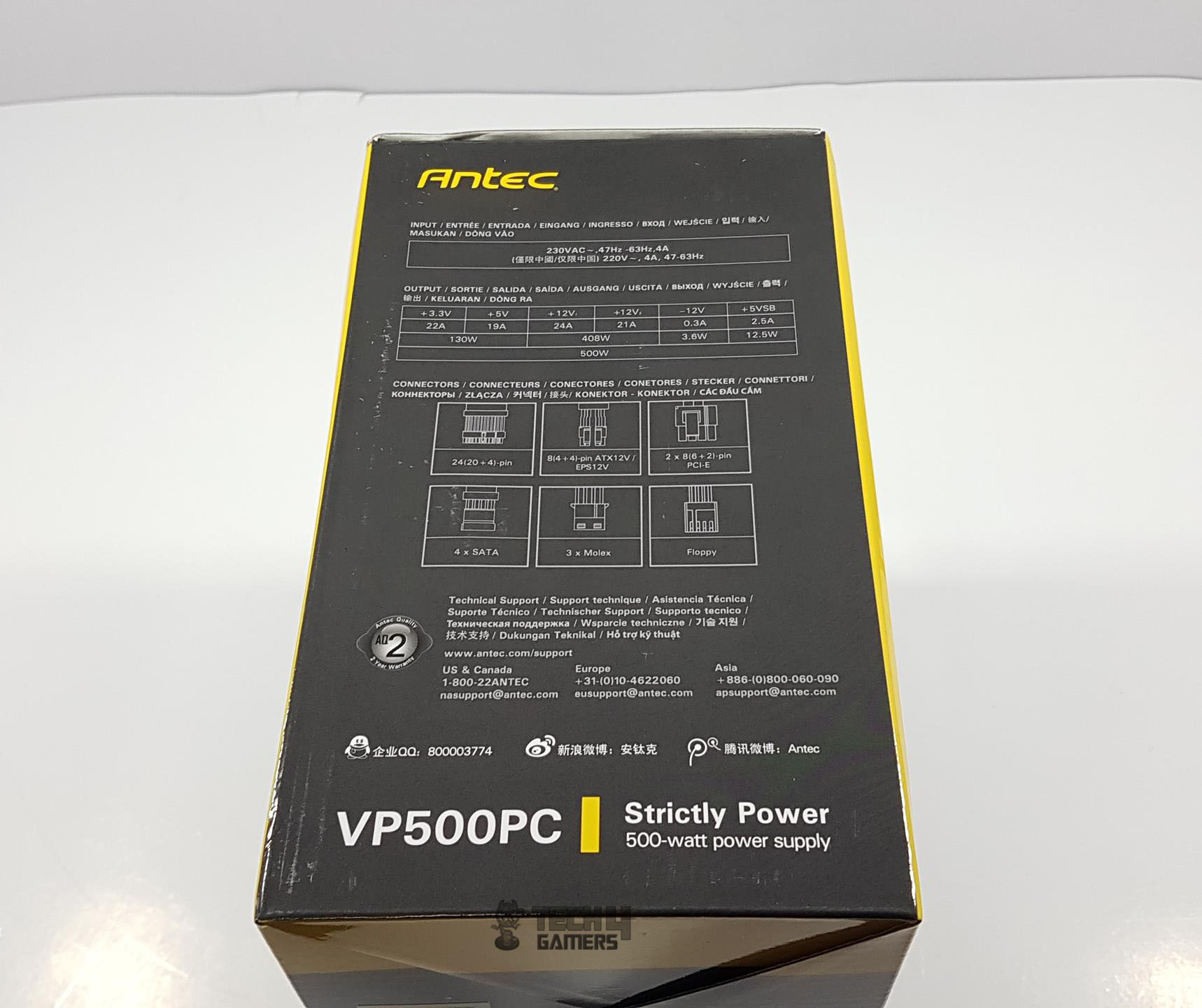 PV500PC Packaging backside