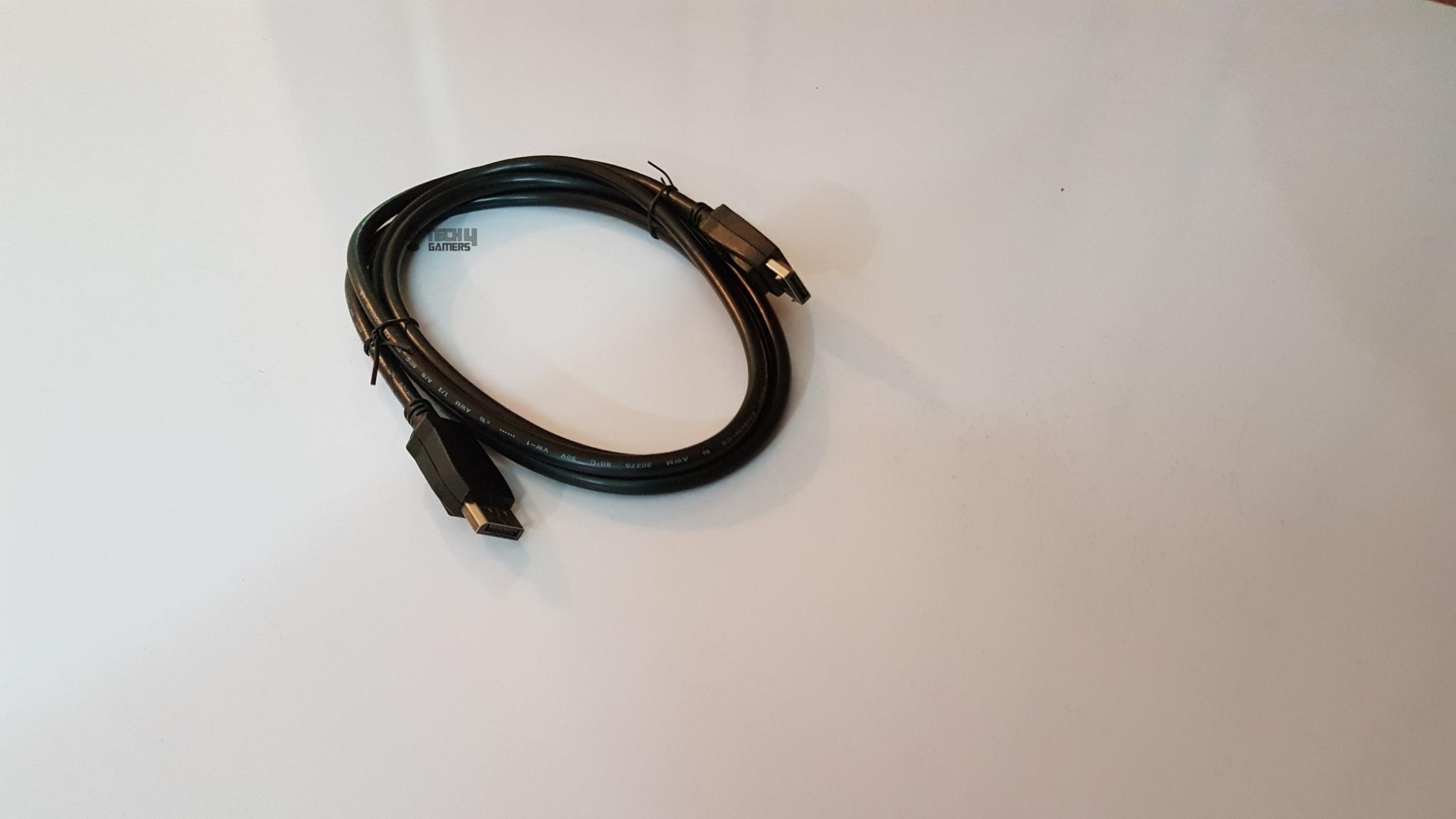 Benq 144 Hz Monitor Connectivity Display port cable 